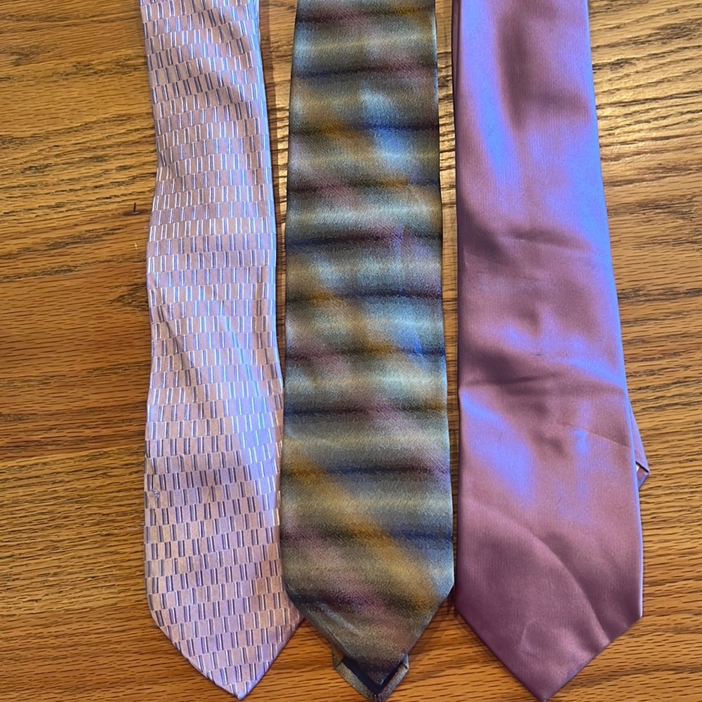 Vintage designer mens ties